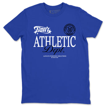 12s Blueberry shirts to match jordans Goat Athletic Dept sneaker match tees Air Jordan 12 Blueberry SNRT Sneaker Release Tees unisex cotton Royal Blue 2 crew neck shirts
