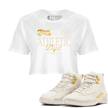 12s Phantom shirts to match jordans Goat Athletic Dept sneaker match tees Air Jordan 12 WMNS Phantom match shoes to clothes SNRT Sneaker Tees unisex cotton White 1 crop tee