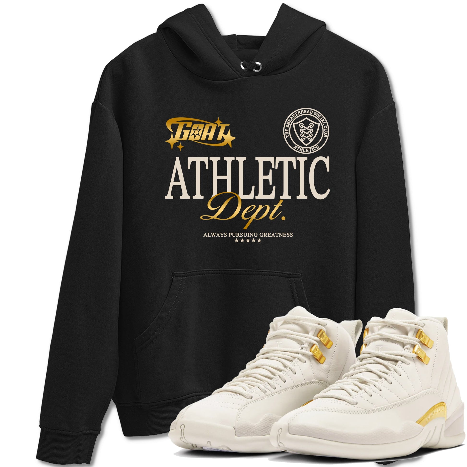 12s Phantom shirts to match jordans Goat Athletic Dept sneaker match tees Air Jordan 12 WMNS Phantom match shoes to clothes SNRT Sneaker Tees unisex cotton Black 1 shirts