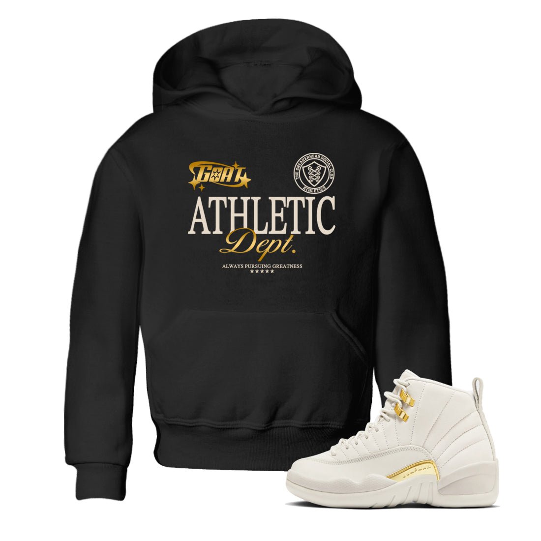 12s Phantom shirts to match jordans Goat Athletic Dept sneaker match tees Air Jordan 12 WMNS Phantom match shoes to clothes SNRT Sneaker Tees Youth Baby Black 1 tee