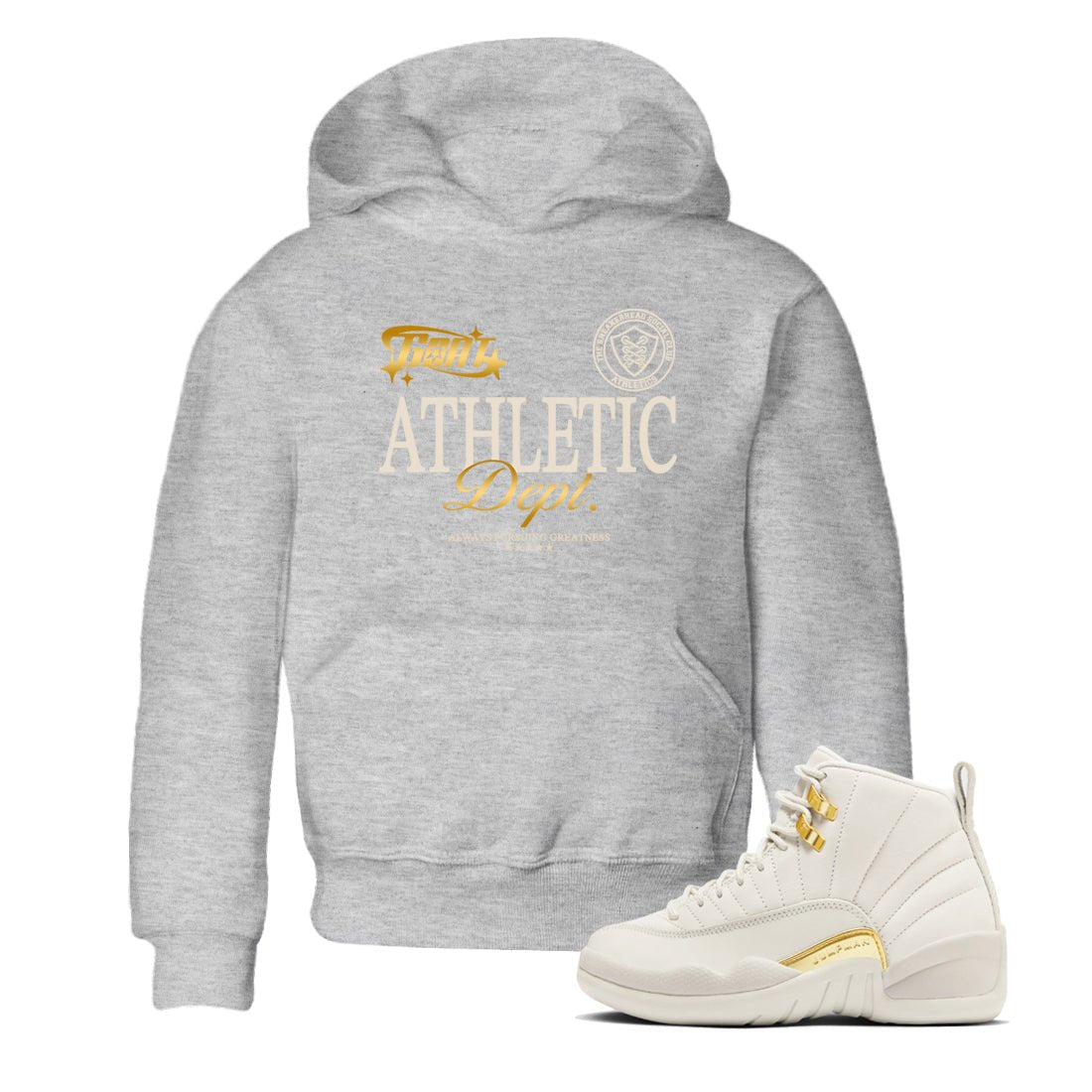 12s Phantom shirts to match jordans Goat Athletic Dept sneaker match tees Air Jordan 12 WMNS Phantom match shoes to clothes SNRT Sneaker Tees Youth Baby Heather Grey 1 tee