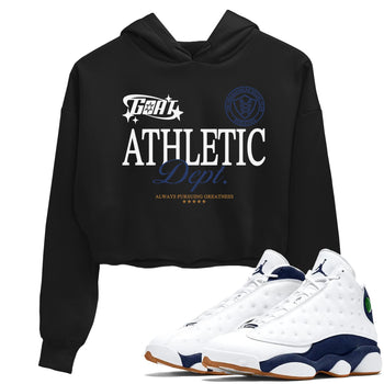 13s Midnight Navy shirts to match jordans Goat Athletic Dept sneaker match tees Air Jordan 13 Midnight Navy SNRT Sneaker Release Tees unisex cotton Black 1 Crop Shirts