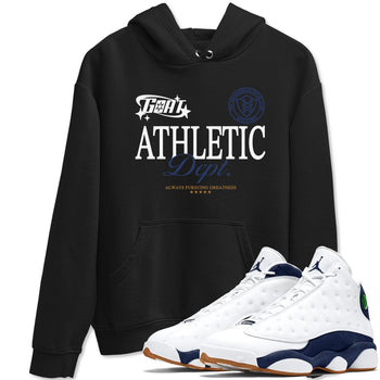 13s Midnight Navy shirts to match jordans Goat Athletic Dept sneaker match tees Air Jordan 13 Midnight Navy SNRT Sneaker Release Tees unisex cotton Black 1 crew neck shirts