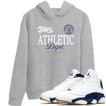 13s Midnight Navy shirts to match jordans Goat Athletic Dept sneaker match tees Air Jordan 13 Midnight Navy SNRT Sneaker Release Tees unisex cotton Heather Grey 1 crew neck shirts