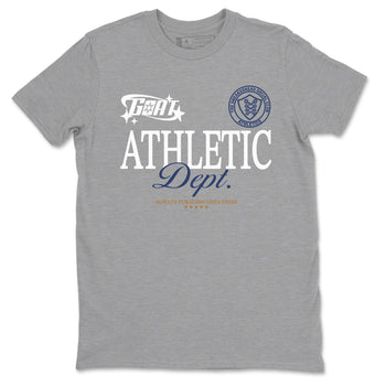 13s Midnight Navy shirts to match jordans Goat Athletic Dept sneaker match tees Air Jordan 13 Midnight Navy SNRT Sneaker Release Tees unisex cotton Heather Grey 2 crew neck shirts