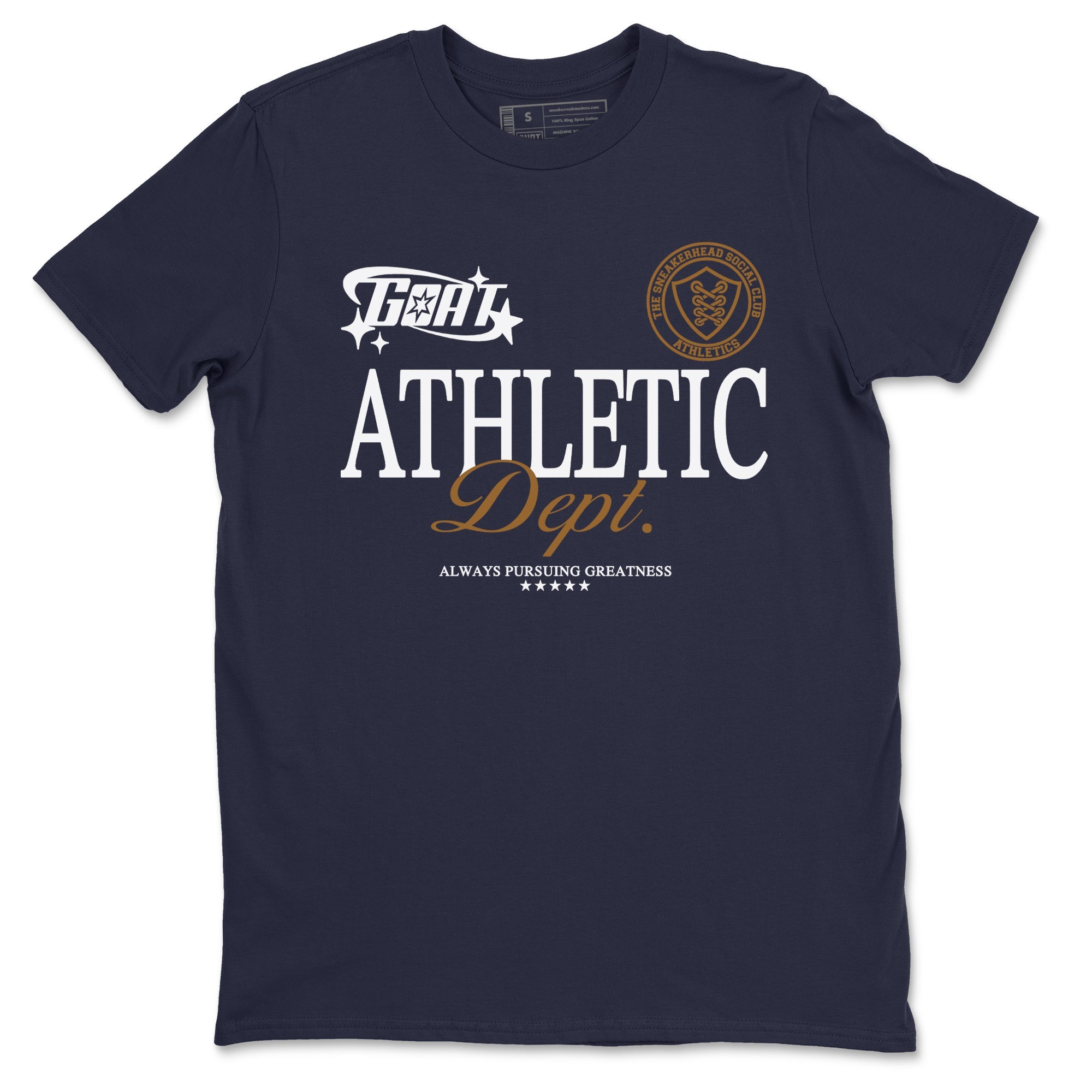 13s Midnight Navy shirts to match jordans Goat Athletic Dept sneaker match tees Air Jordan 13 Midnight Navy SNRT Sneaker Release Tees unisex cotton Navy 2 crew neck shirts