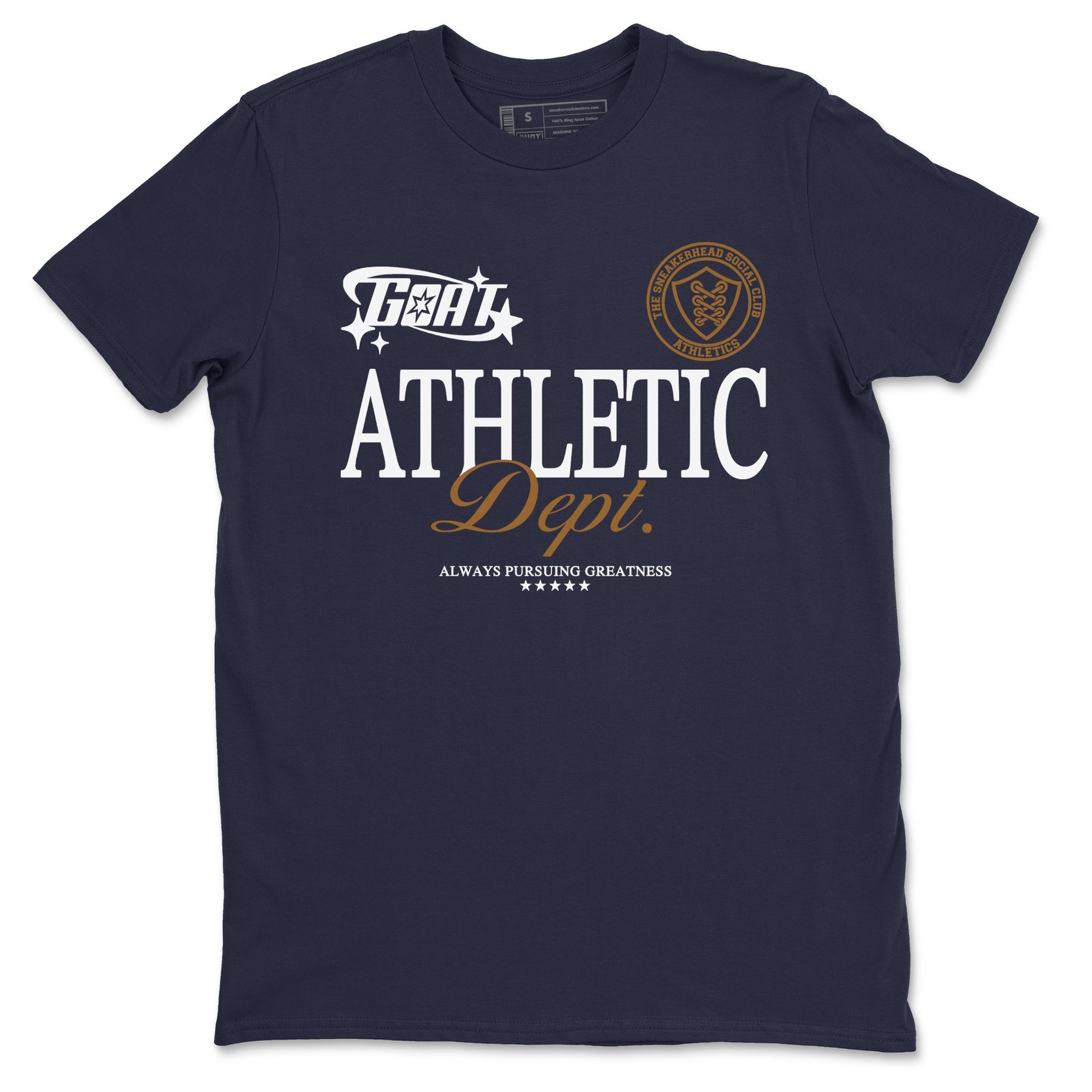 13s Midnight Navy shirts to match jordans Goat Athletic Dept sneaker match tees Air Jordan 13 Midnight Navy SNRT Sneaker Release Tees unisex cotton Navy 2 crew neck shirts