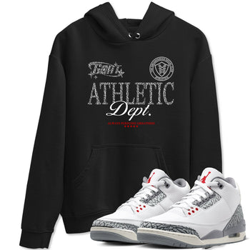 3s Cement Grey shirts to match jordans Goat Athletic Dept sneaker match tees Air Jordan 3 Cement Grey SNRT Sneaker Release Tees unisex cotton Black 1 crew neck shirts