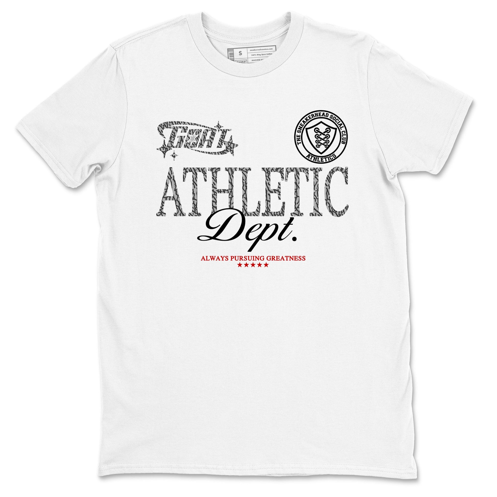 3s Cement Grey shirts to match jordans Goat Athletic Dept sneaker match tees Air Jordan 3 Cement Grey SNRT Sneaker Release Tees unisex cotton White 2 crew neck shirts