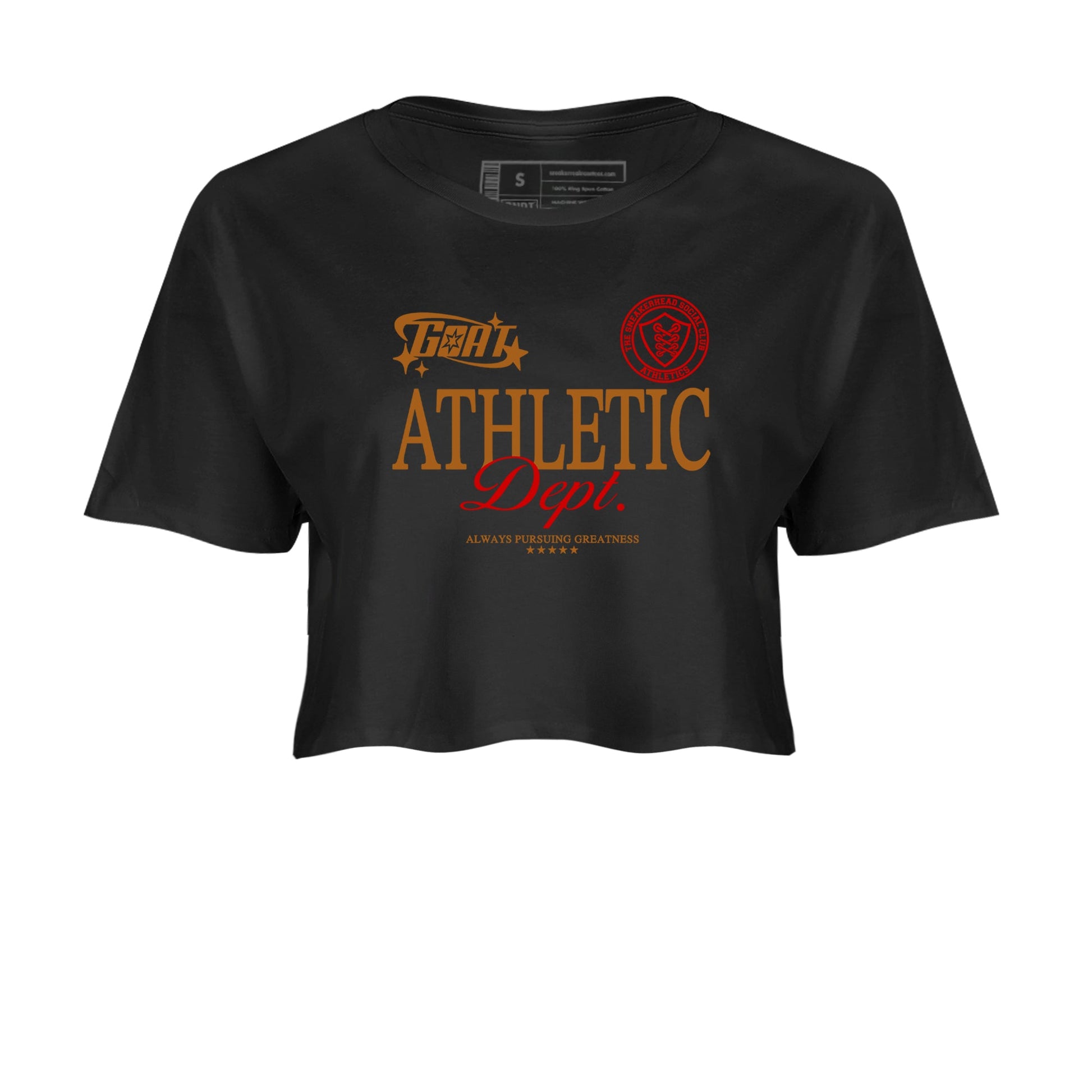 5s Archaeo Brown shirts to match jordans Goat Athletic Dept sneaker match tees Air Jordan 5 Archaeo Brown SNRT Sneaker Release Tees unisex cotton Black 2 Crop Shirts