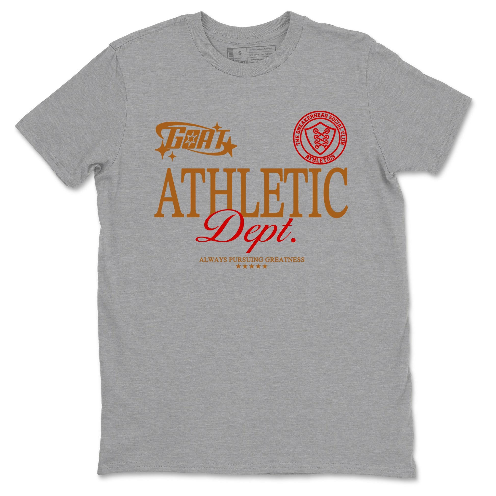5s Archaeo Brown shirts to match jordans Goat Athletic Dept sneaker match tees Air Jordan 5 Archaeo Brown SNRT Sneaker Release Tees unisex cotton Heather Grey 2 crew neck shirts