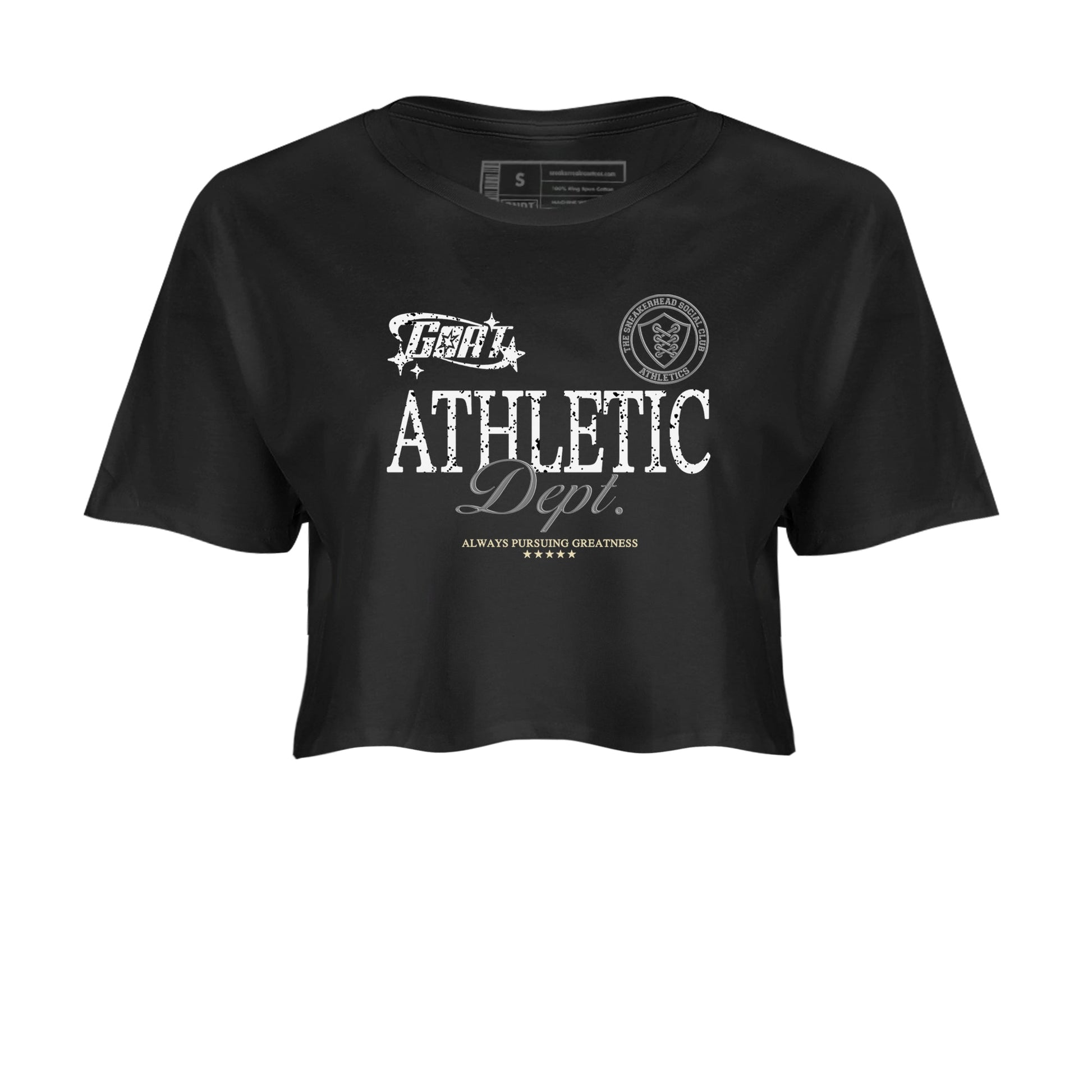 5s White Black shirts to match jordans Goat Athletic Dept sneaker match tees Air Jordan 5 White Black SNRT Sneaker Release Tees unisex cotton Black 2 Crop Shirts
