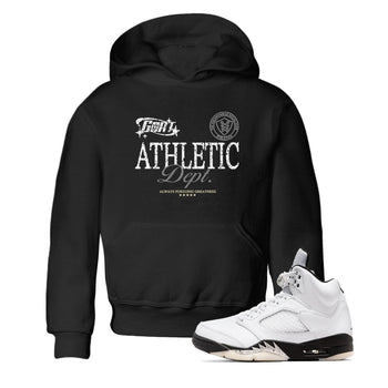 5s White Black shirts to match jordans Goat Athletic Dept sneaker match tees Air Jordan 5 White Black SNRT Sneaker Release Tees Youth Baby Black 1 crew neck shirts