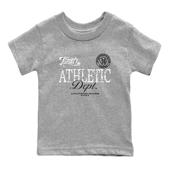 5s White Black shirts to match jordans Goat Athletic Dept sneaker match tees Air Jordan 5 White Black SNRT Sneaker Release Tees Youth Baby Heather Grey 2 crew neck shirts