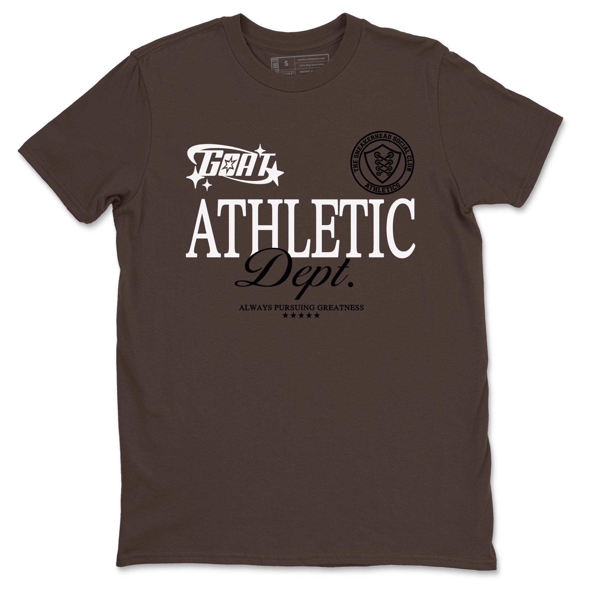 Jordan Jumpman Jack Travis Scott Dark Mocha shirts to match jordans Goat Athletic Dept sneaker match tees Jordan Jumpman Jack Travis Scott Dark Mocha SNRT Sneaker Release Tees unisex cotton Dark Chocolate 2 crew neck shirts