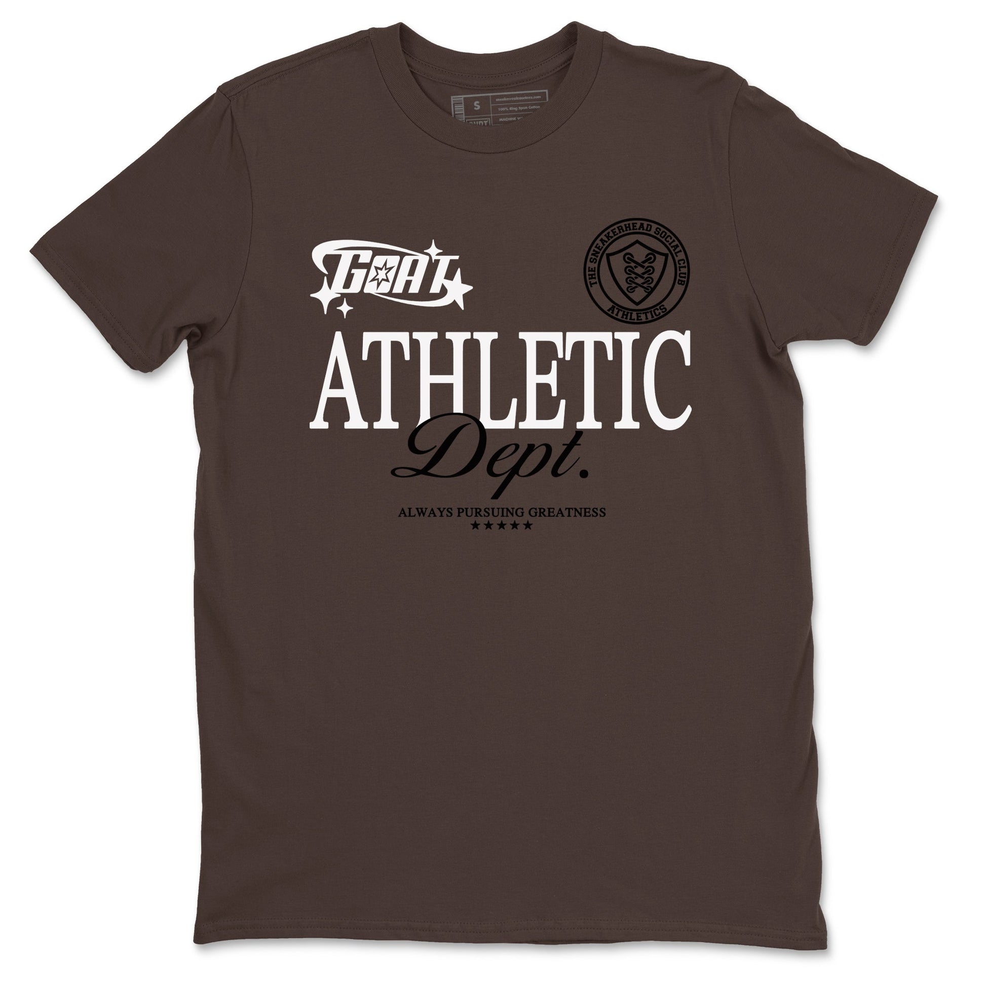 Jordan Jumpman Jack Travis Scott Dark Mocha shirts to match jordans Goat Athletic Dept sneaker match tees Jordan Jumpman Jack Travis Scott Dark Mocha SNRT Sneaker Release Tees unisex cotton Dark Chocolate 2 crew neck shirts