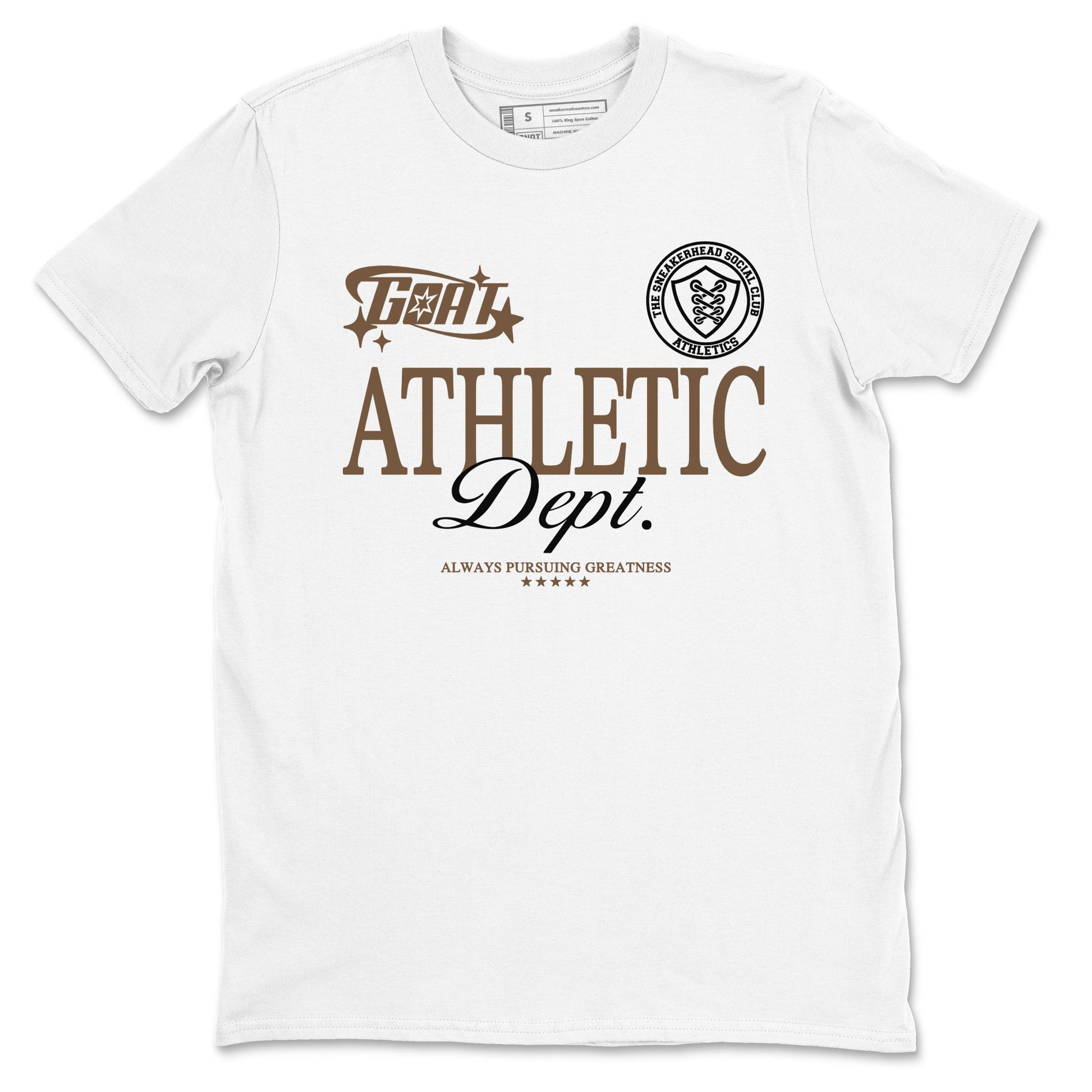 Jordan Jumpman Jack Travis Scott Dark Mocha shirts to match jordans Goat Athletic Dept sneaker match tees Jordan Jumpman Jack Travis Scott Dark Mocha SNRT Sneaker Release Tees unisex cotton White 2 crew neck shirts