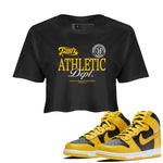 Dunk High Pollen shirts to match jordans Goat Athletic Dept sneaker match tees Dunk High Pollen SNRT Sneaker Release Tees unisex cotton Black 1 Crop Shirts