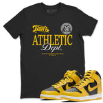 Dunk High Pollen shirts to match jordans Goat Athletic Dept sneaker match tees Dunk High Pollen SNRT Sneaker Release Tees unisex cotton Black 1 crew neck shirts