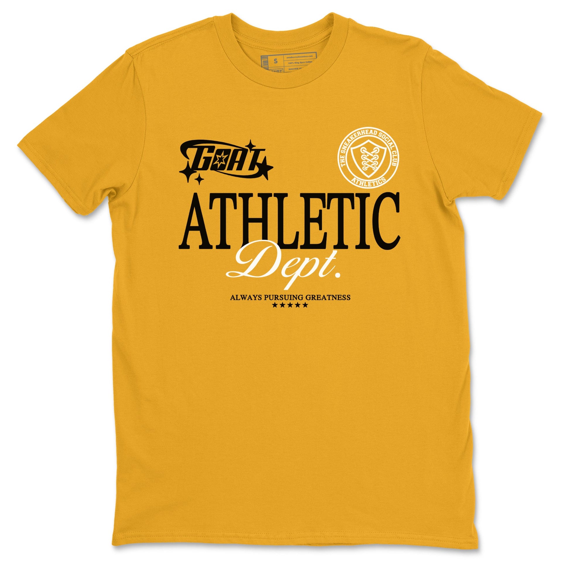 Dunk High Pollen shirts to match jordans Goat Athletic Dept sneaker match tees Dunk High Pollen SNRT Sneaker Release Tees unisex cotton Gold 2 crew neck shirts