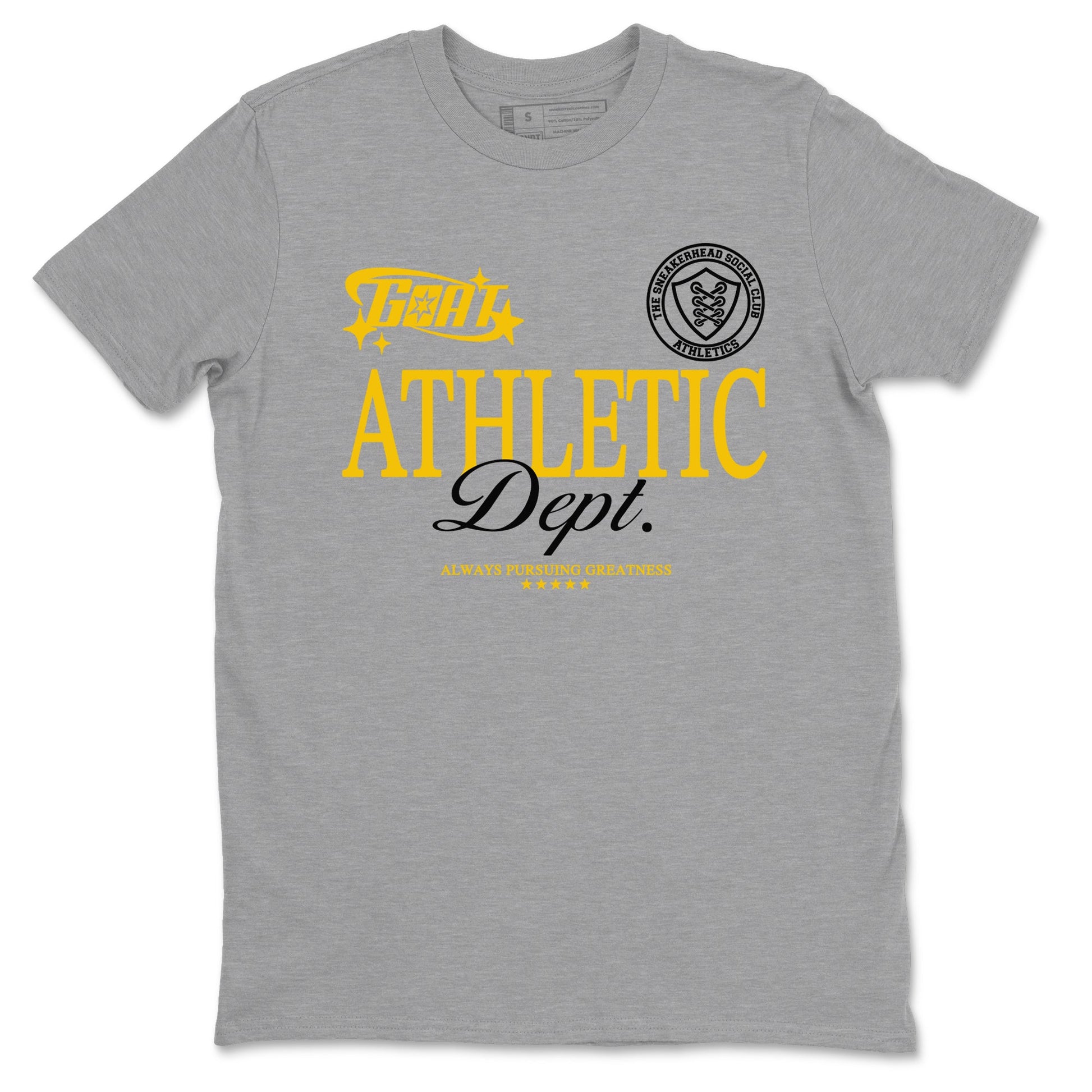 Dunk High Pollen shirts to match jordans Goat Athletic Dept sneaker match tees Dunk High Pollen SNRT Sneaker Release Tees unisex cotton Heather Grey 2 crew neck shirts