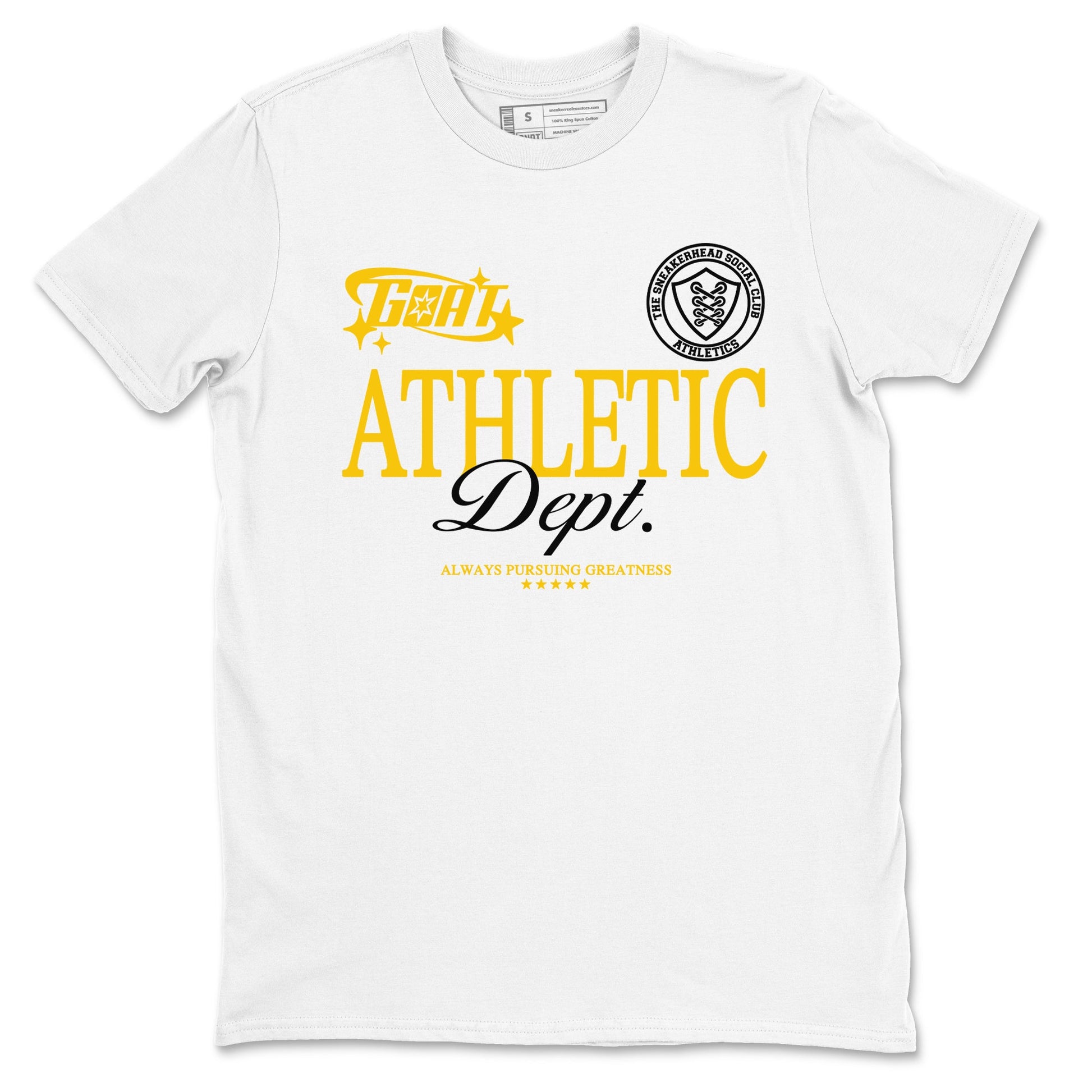 Dunk High Pollen shirts to match jordans Goat Athletic Dept sneaker match tees Dunk High Pollen SNRT Sneaker Release Tees unisex cotton White 2 crew neck shirts