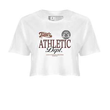 Sneaker match tees – Sneaker Tees To Match Dunk Low Football Shoes – Goat Athletic Dept Crop T-Shirt White 2