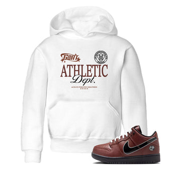 Sneaker match tees – Sneaker Tees To Match Dunk Low Football Shoes – Goat Athletic Dept Kids T-Shirt White 1
