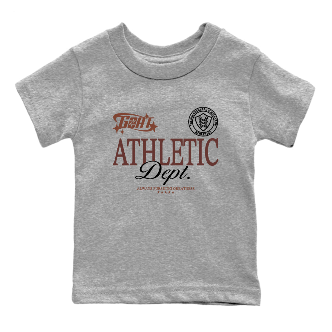 Sneaker match tees – Sneaker Tees To Match Dunk Low Football Shoes – Goat Athletic Dept Kids T-Shirt Heather Grey 2