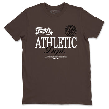 Sneaker match tees – Sneaker Tees To Match Dunk Low Football Shoes – Goat Athletic Dept Tee Dark Chocolate 2