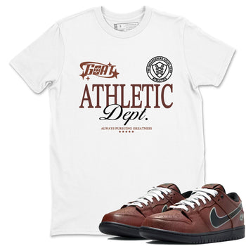Sneaker match tees – Sneaker Tees To Match Dunk Low Football Shoes – Goat Athletic Dept Tee White 1