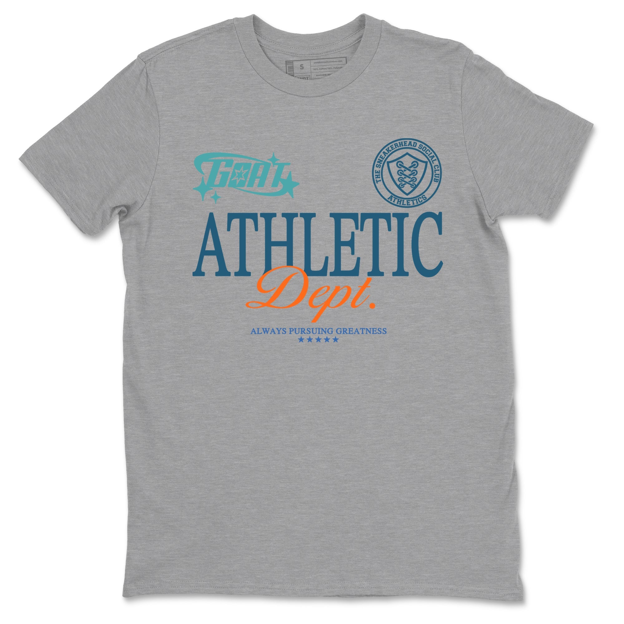 Yeezy 700 Faded Azure shirts to match jordans Goat Athletic Dept sneaker match tees Yeezy 700 Faded Azure match shoes to clothes SNRT Sneaker Tees unisex cotton Heather Grey 2 shirts