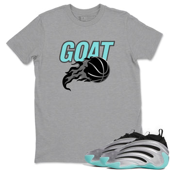 Sneaker Threads – Sneaker Tees To Match Adidas Harden Vol. 9 Uno Chain – Goat Basketball Graphic Tee Heather Grey 1. Perfect for Jordan releases 2025 colorways.