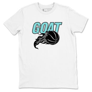 Sneaker Threads – Sneaker Tees To Match Adidas Harden Vol. 9 Uno Chain – Goat Basketball Graphic Tee White 2. Perfect for Jordan releases 2025 colorways.