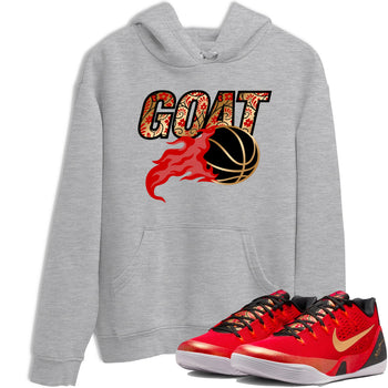Best Christmas gifts for sneakerheads  – Sneaker Tees To Match Nike KB 9 China Sneakers – Goat Basketball Graphic Tee Heather Grey 1