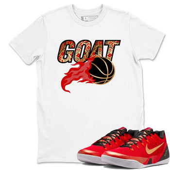 Best Christmas gifts for sneakerheads  – Sneaker Tees To Match Nike KB 9 China Sneakers – Goat Basketball Graphic Tee White 1