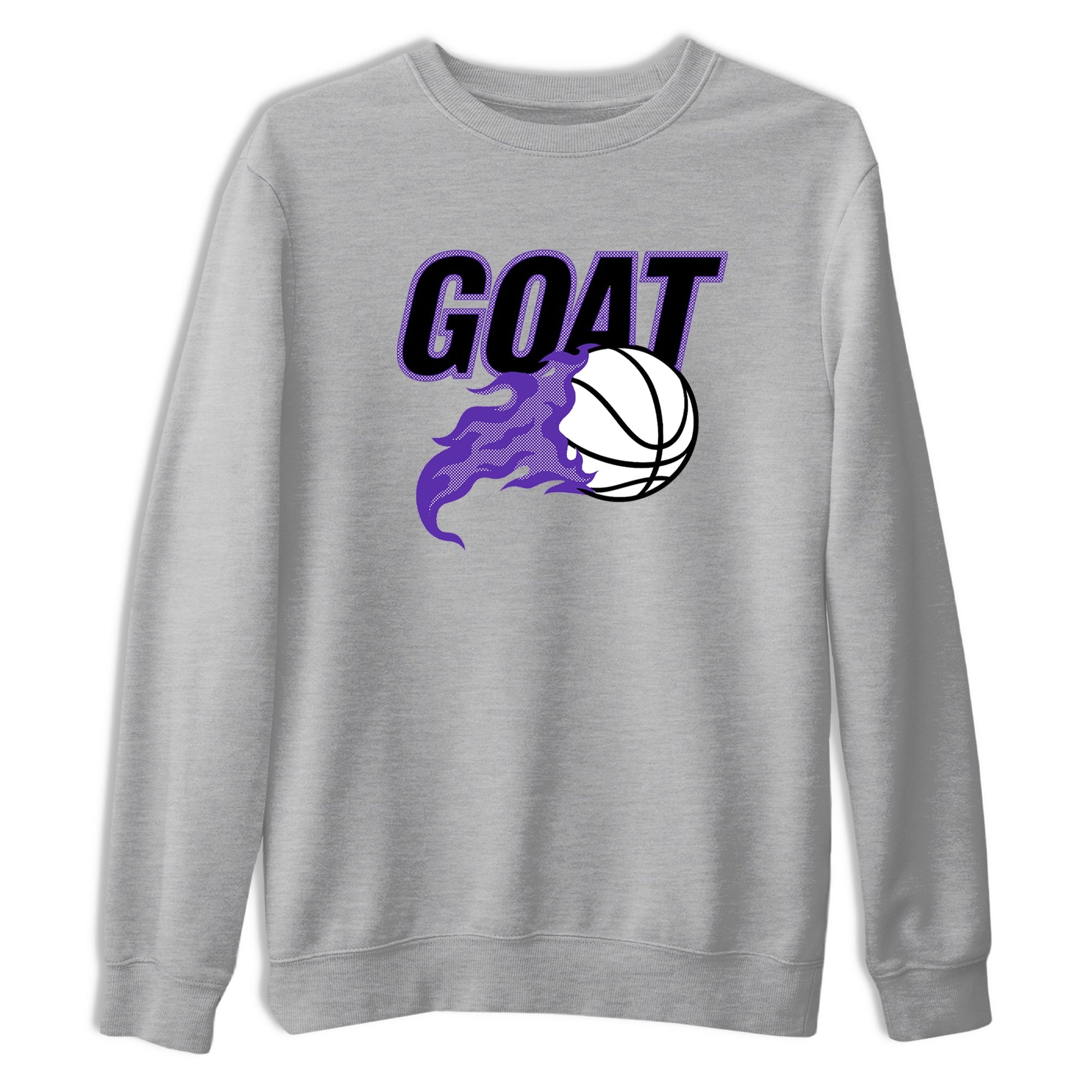 Sneaker Threads – Sneaker Tees To Match Nike KB 9 Hyper Grape – Goat Basketball Graphic Tee Heather Grey 2. Perfect for Jordan releases 2025 colorways. Perfect for purple basketball sneaker releases and legacy-inspired colorways for 2025 hoopers.