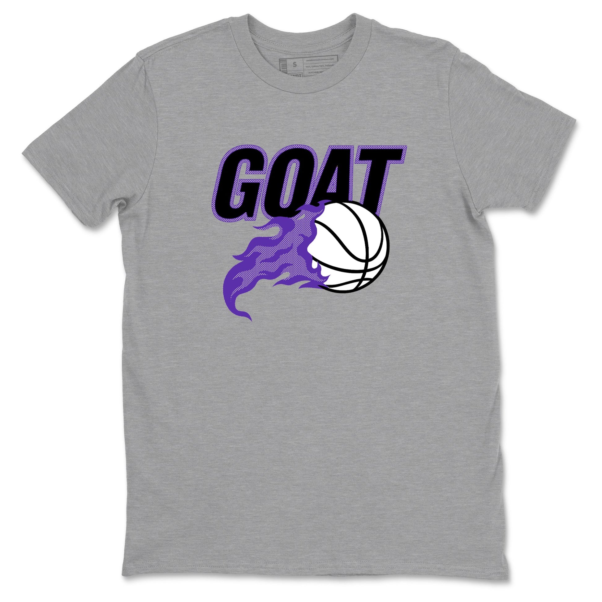 Sneaker Threads – Sneaker Tees To Match Nike KB 9 Hyper Grape – Goat Basketball Graphic Tee Heather Grey 2. Perfect for Jordan releases 2025 colorways. Perfect for purple basketball sneaker releases and legacy-inspired colorways for 2025 hoopers.