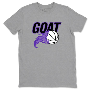 Sneaker Threads – Sneaker Tees To Match Nike KB 9 Hyper Grape – Goat Basketball Graphic Tee Heather Grey 2. Perfect for Jordan releases 2025 colorways. Perfect for purple basketball sneaker releases and legacy-inspired colorways for 2025 hoopers.