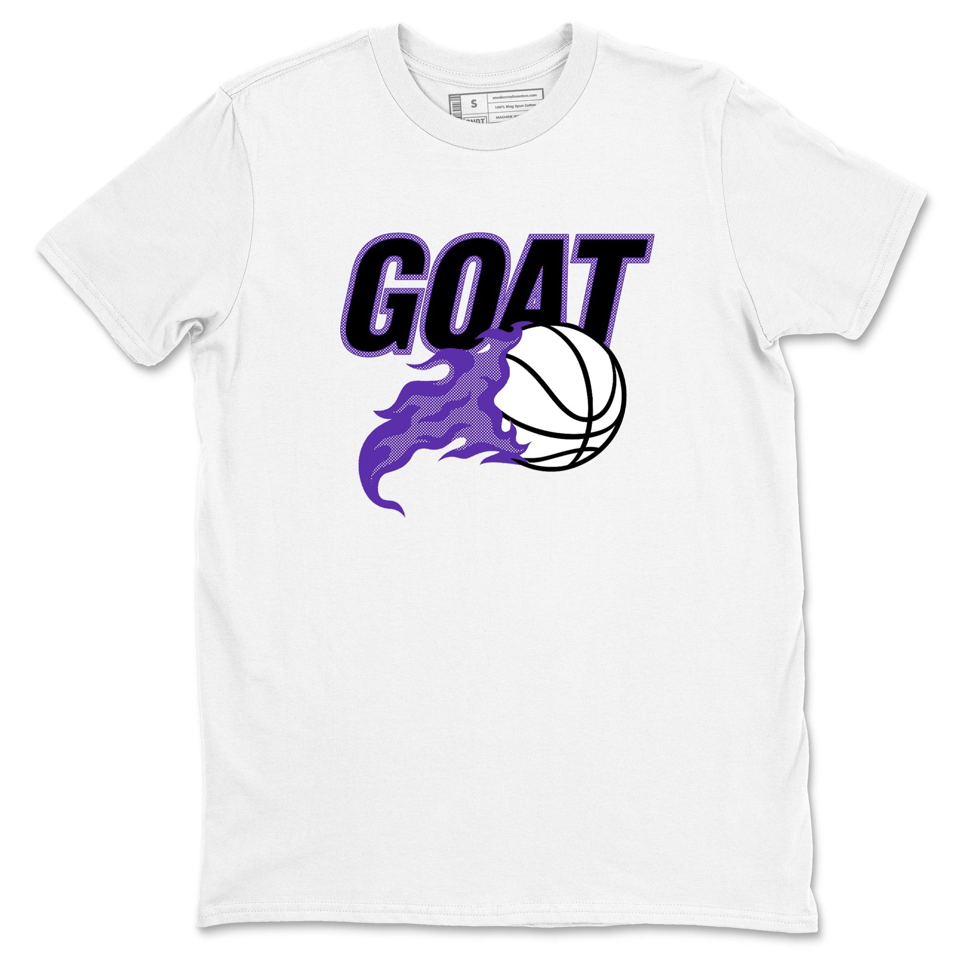 Sneaker Threads – Sneaker Tees To Match Nike KB 9 Hyper Grape – Goat Basketball Graphic Tee White 2. Perfect for Jordan releases 2025 colorways. Perfect for purple basketball sneaker releases and legacy-inspired colorways for 2025 hoopers.