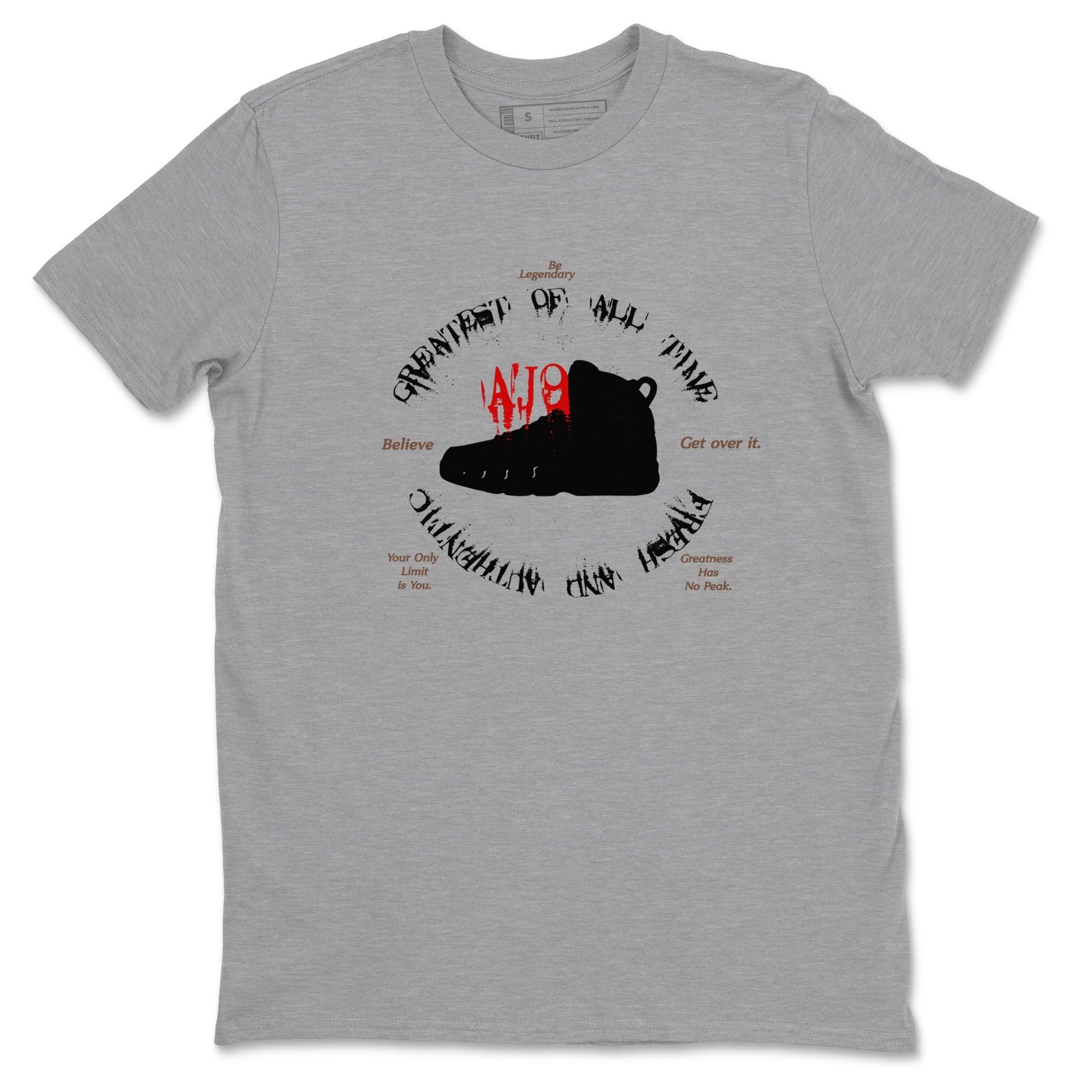 9s Olive shirts to match jordans Goat Kick sneaker match tees Air Jordan 9 Olive match shoes to clothes SNRT Sneaker Tees unisex cotton Heather Grey 2 shirts