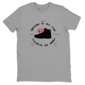 9s Olive shirts to match jordans Goat Kick sneaker match tees Air Jordan 9 Olive match shoes to clothes SNRT Sneaker Tees unisex cotton Heather Grey 2 shirts