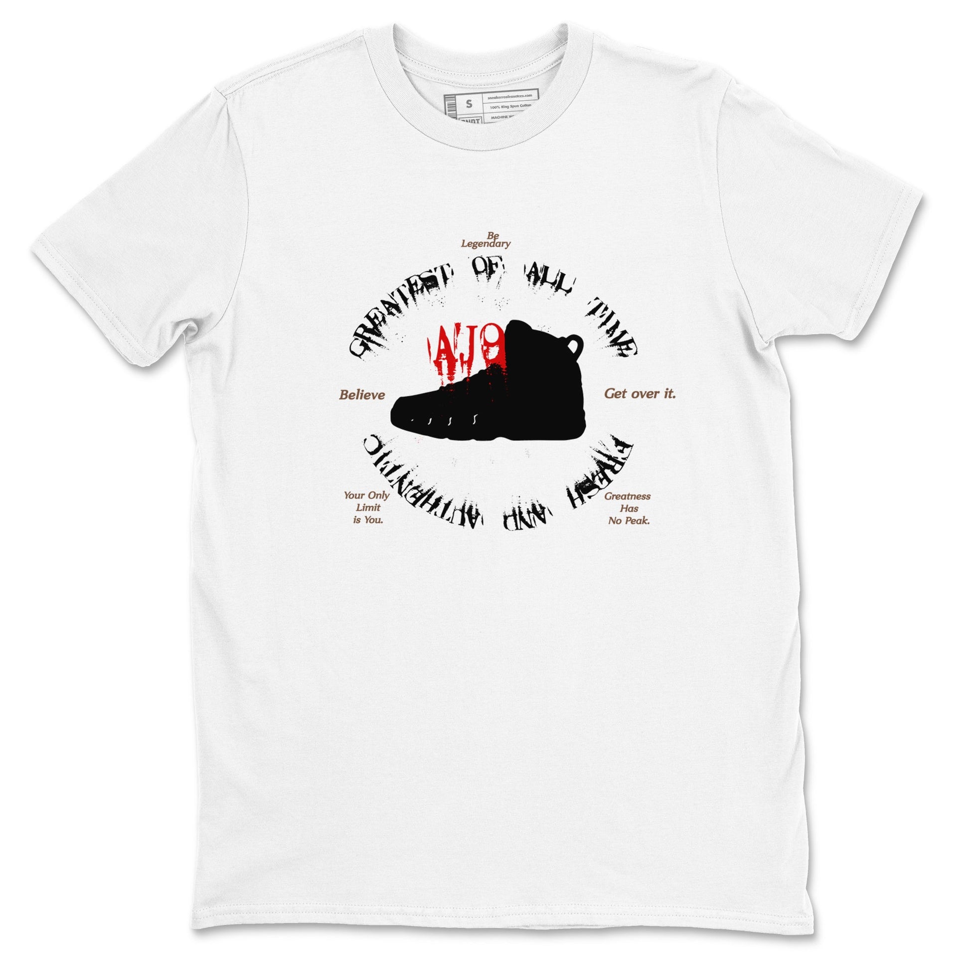 9s Olive shirts to match jordans Goat Kick sneaker match tees Air Jordan 9 Olive match shoes to clothes SNRT Sneaker Tees unisex cotton White 2 shirts