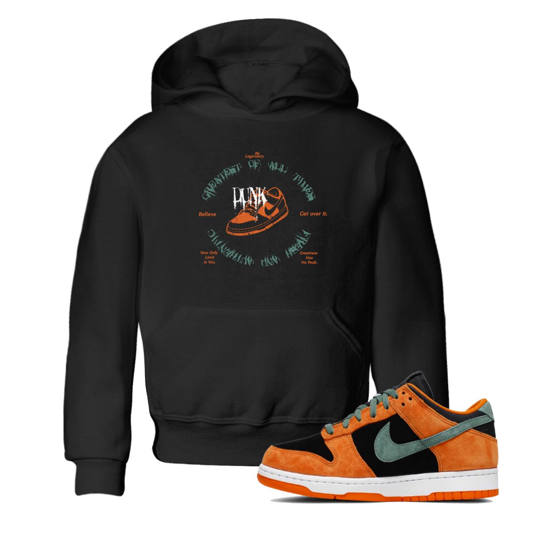Dunk Low Ceramic shirts to match jordans Goat Kick sneaker match tees Dunk Ceramic match shoes to clothes SNRT Sneaker Tees Youth Baby Black 1 tee