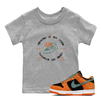 Dunk Low Ceramic shirts to match jordans Goat Kick sneaker match tees Dunk Ceramic match shoes to clothes SNRT Sneaker Tees Youth Baby Heather Grey 1 tee