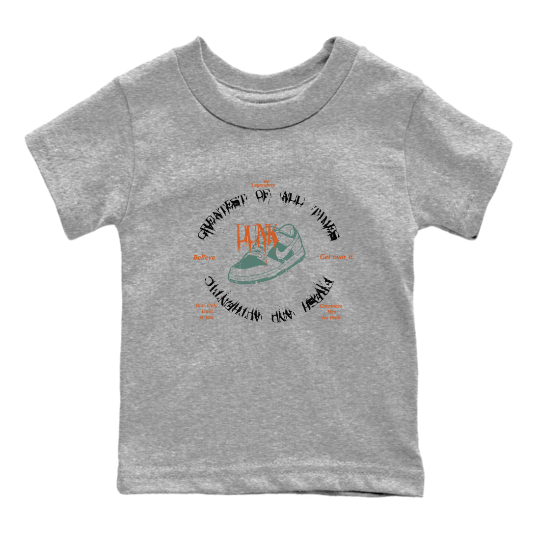 Dunk Low Ceramic shirts to match jordans Goat Kick sneaker match tees Dunk Ceramic match shoes to clothes SNRT Sneaker Tees Youth Baby Heather Grey 2 tee