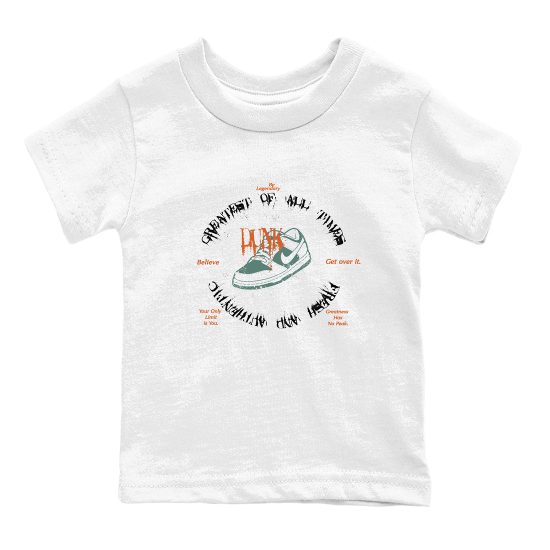 Dunk Low Ceramic shirts to match jordans Goat Kick sneaker match tees Dunk Ceramic match shoes to clothes SNRT Sneaker Tees Youth Baby White 2 tee