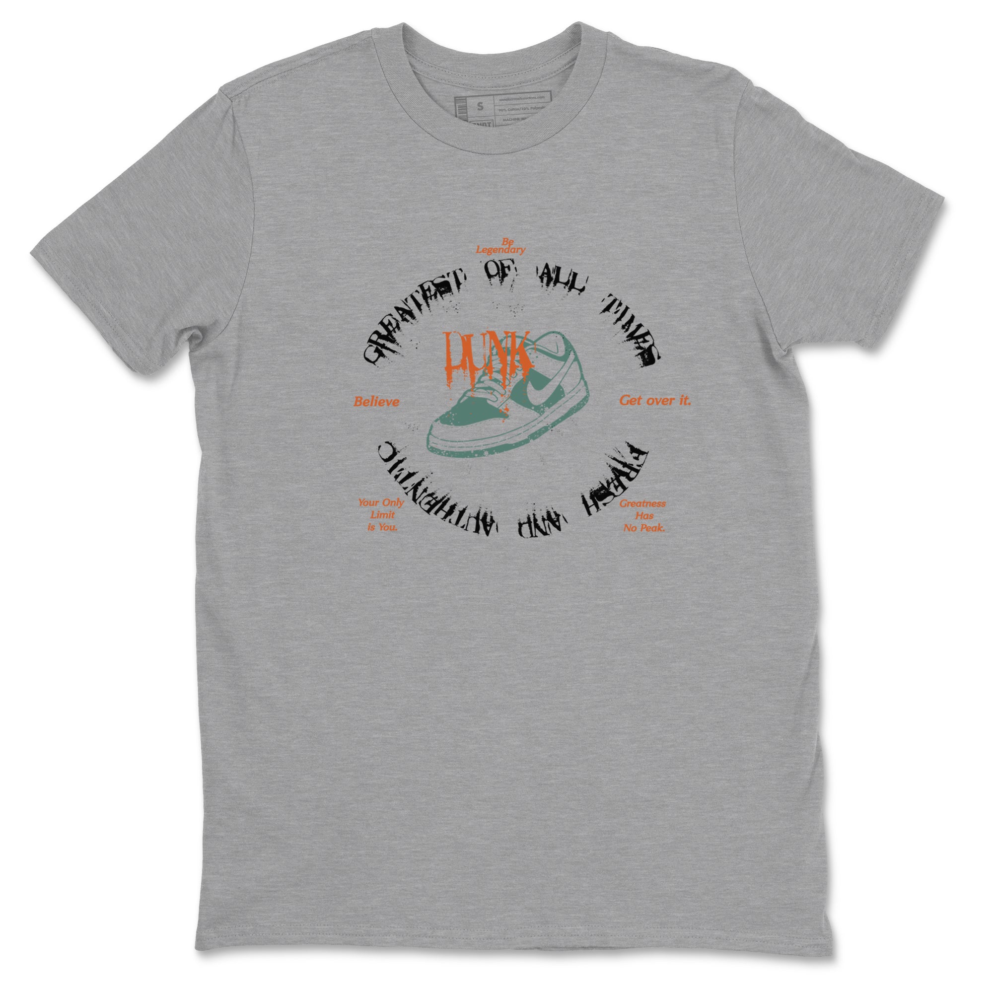 Dunk Low Ceramic shirts to match jordans Goat Kick sneaker match tees Dunk Ceramic match shoes to clothes SNRT Sneaker Tees unisex cotton Heather Grey 2 shirts