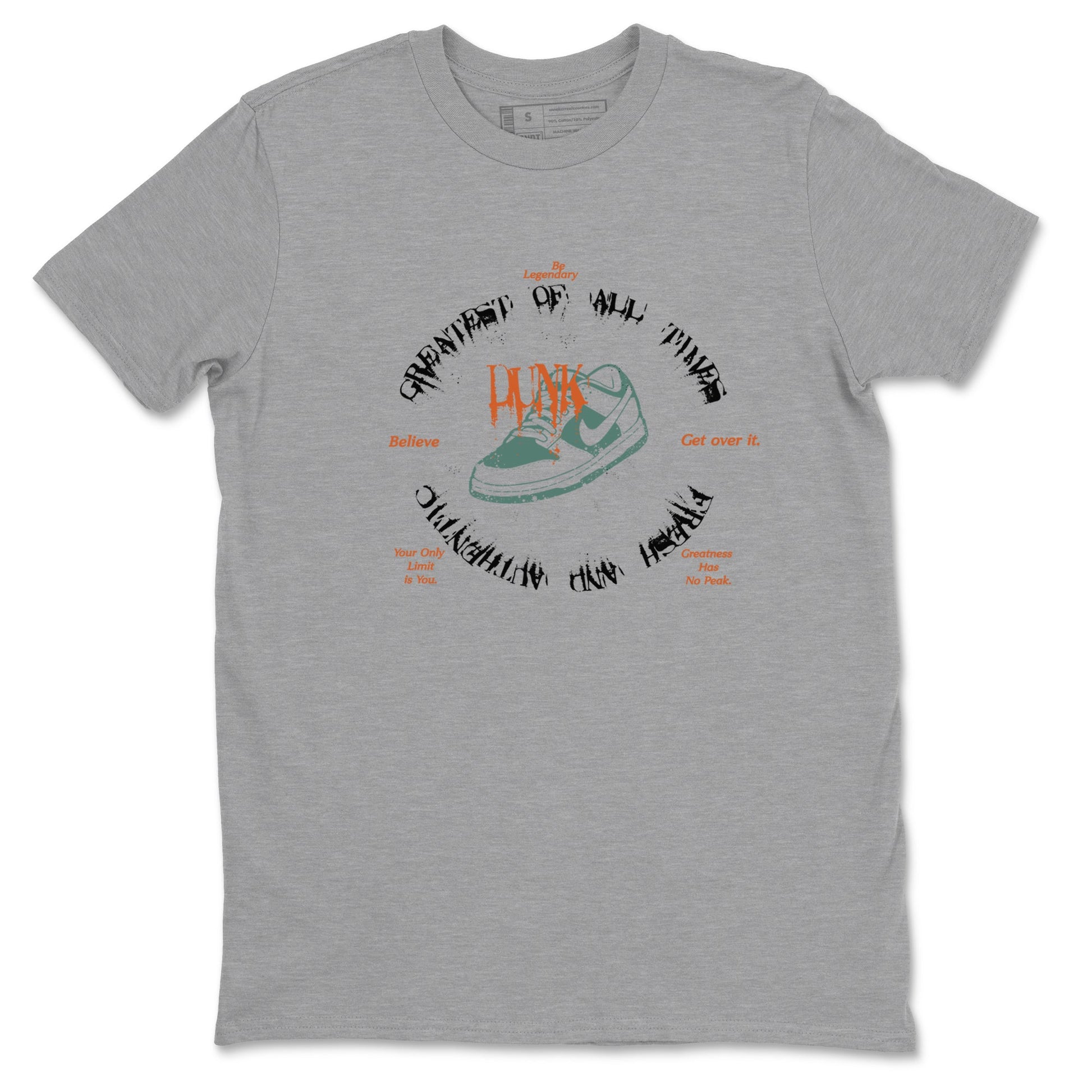 Dunk Low Ceramic shirts to match jordans Goat Kick sneaker match tees Dunk Ceramic match shoes to clothes SNRT Sneaker Tees unisex cotton Heather Grey 2 shirts