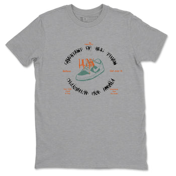 Dunk Low Ceramic shirts to match jordans Goat Kick sneaker match tees Dunk Ceramic match shoes to clothes SNRT Sneaker Tees unisex cotton Heather Grey 2 shirts